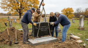 Read more about the article From Factory to Forever: Understanding the Tombstone Installation Process